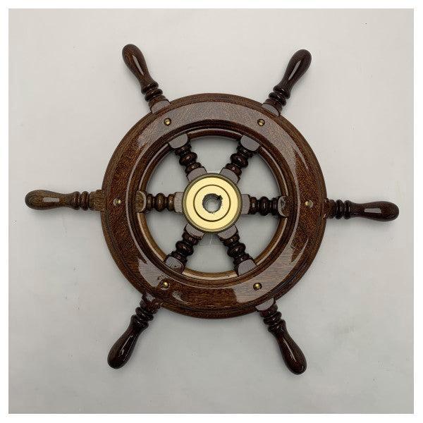 Bieden: Mahogany Wooden Boat Steering Wheel, Watersport en Boten, Bootonderdelen, Ophalen of Verzenden