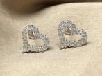 Veiling - Oorbellen hart briljant moissaniet 1.20 carat, Nieuw