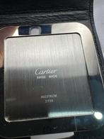 Horloge de bureau, Réveil - Cartier - Acier, Cuir -, Antiek en Kunst, Antiek | Klokken