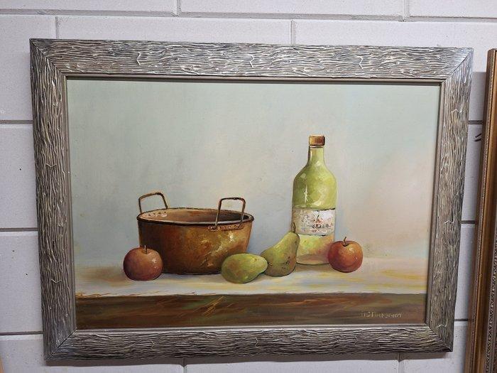 Rinus Manschot (X - Stilleven met Appels en Peren en div, Antiek en Kunst, Kunst | Schilderijen | Modern