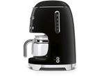 SMEG -  Koffiezetapparaat 50s Style Collection  - Zwart, Elektronische apparatuur, Koffiezetapparaten, Verzenden, Nieuw, Gemalen koffie