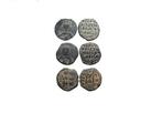 Byzantijnse Rijk 3 Bronze Folles  (Zonder Minimumprijs), Postzegels en Munten
