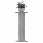 vidaXL Plantenstandaards 2 st 30x30x95 cm bewerkt hout grijs, Tuin en Terras, Verzenden, Nieuw