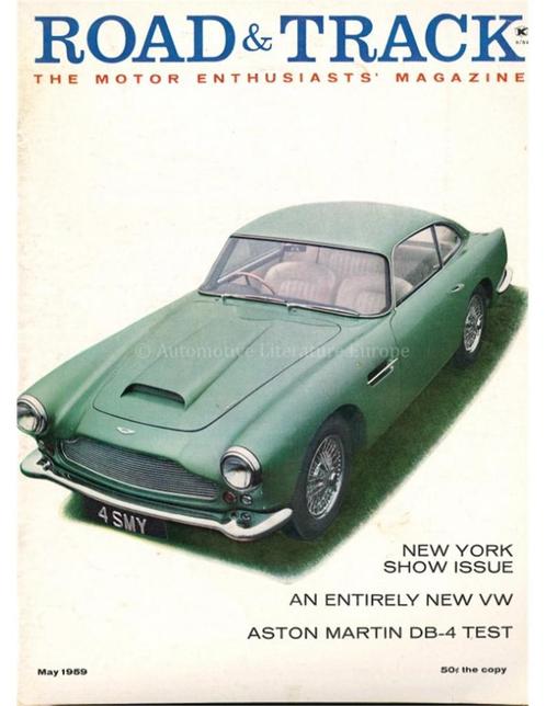 1959 ROAD AND TRACK MAGAZINE MEI ENGELS, Boeken, Auto's | Folders en Tijdschriften, Ophalen of Verzenden