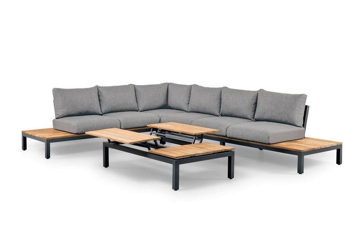 Suns Memphis loungeset XL light antracite  (zonder tafel) -, Tuin en Terras, Tuinsets en Loungesets