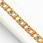 Zonder Minimumprijs - Armband Zilver - 1.50ct. tw. Saffier -, Handtassen en Accessoires, Nieuw