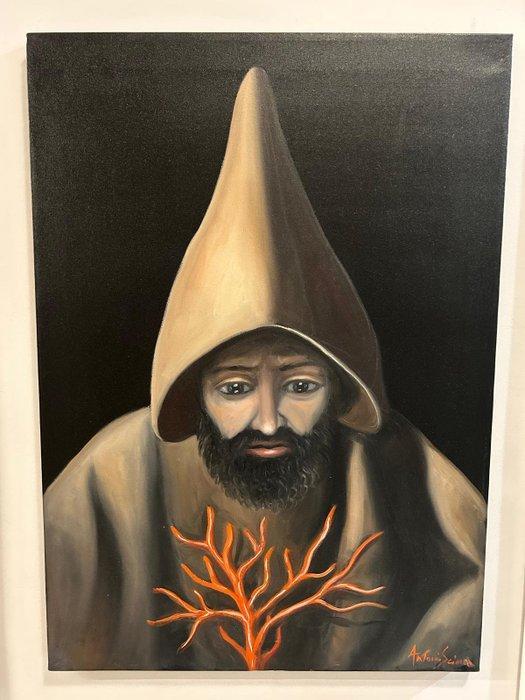 Antonio Sciacca (1957) - Lo stupore, Antiquités & Art, Art | Peinture | Classique