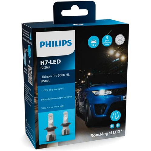 Philips H7-LED Ultinon Pro6000 Boost 11972U60BX2 LED Lampen, Autos : Pièces & Accessoires, Éclairage, Enlèvement ou Envoi