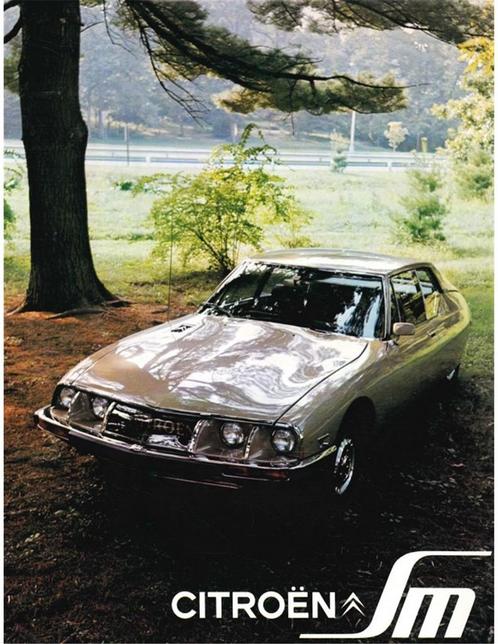1971 CITROEN SM BROCHURE ENGELS, Boeken, Auto's | Folders en Tijdschriften