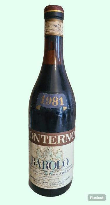 1981 Giacomo Conterno - Barolo - 1 Fles (0,75 liter), Verzamelen, Wijnen