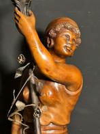 Candelabra vloerlamp - Hout, Antiek en Kunst