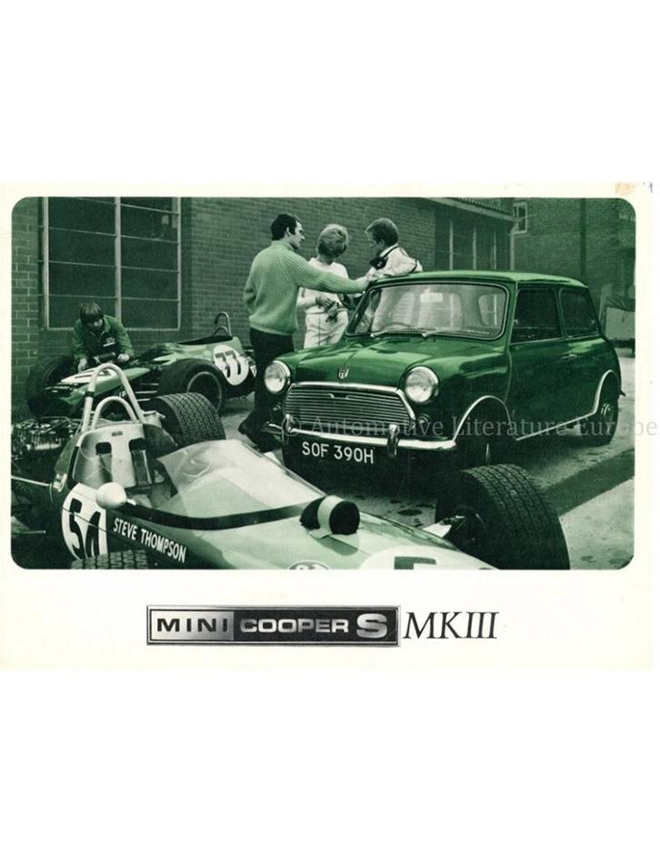 1971 MINI COOPER S BROCHURE NEDERLANDS, Boeken, Auto's | Folders en Tijdschriften