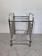 Chariot en acier inoxydable 6 x 2/1 GN gastronorm 95 cm, Zakelijke goederen, Horeca | Overige, Verzenden