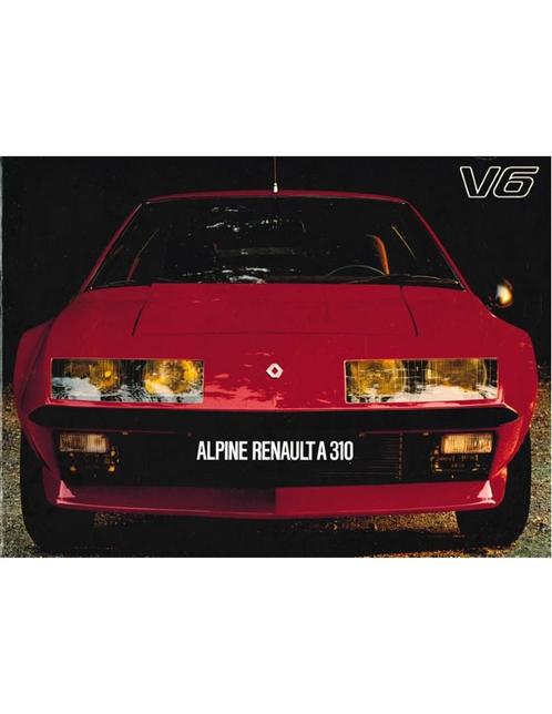 1977 ALPINE A310 V6 BROCHURE FRANS, Boeken, Auto's | Folders en Tijdschriften