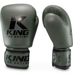 King Pro Boxing Bokshandschoenen Military KPB/BGVL 3 Leder, Sport en Fitness, Verzenden, Nieuw, Bokshandschoenen