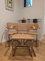 Cidue - Marcel Breuer - Chaise (3) - B64 - Métal, Rotin -