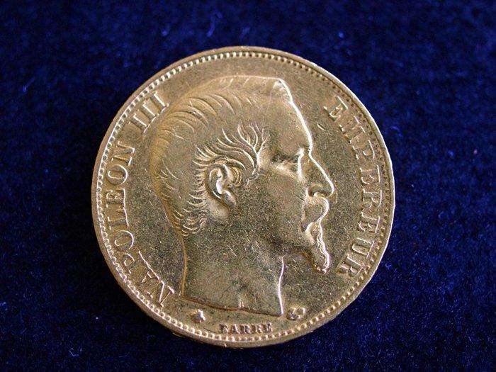 Frankrijk. Napoléon III. 20 Francs 1859-BB, Strasbourg, Postzegels en Munten, Munten | Europa | Euromunten