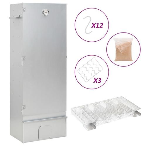 vidaXL BBQ-rookoven met koude rookgenerator gegalvaniseerd, Elektronische apparatuur, Overige elektronische apparatuur, Nieuw