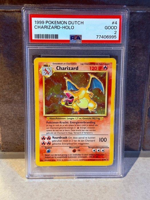 Pokémon - 1 Graded card - Charizard #4 Foil, Holo - PSA 2 -, Hobby & Loisirs créatifs, Jeux de cartes à collectionner | Pokémon
