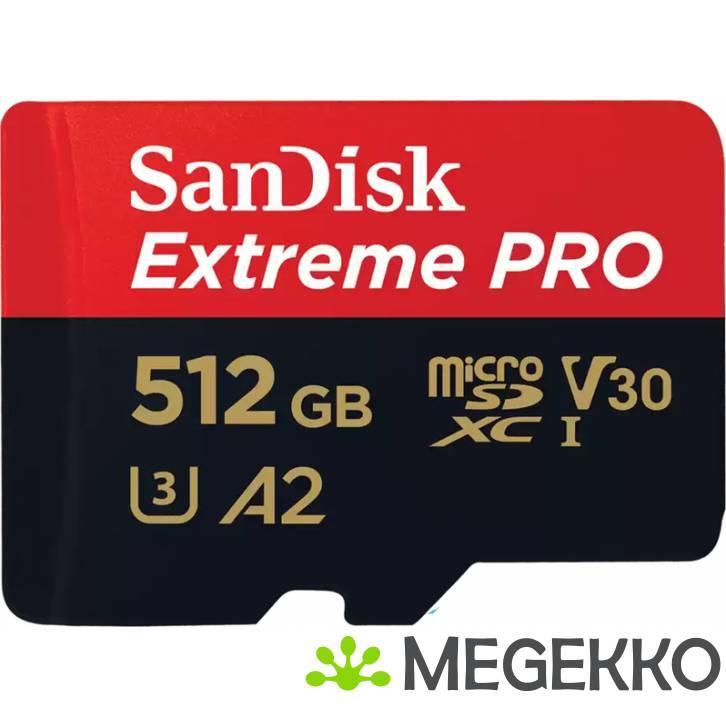 SanDisk Extreme PRO 512GB MicroSDXC Geheugenkaart, Computers en Software, Overige Computers en Software, Nieuw, Verzenden