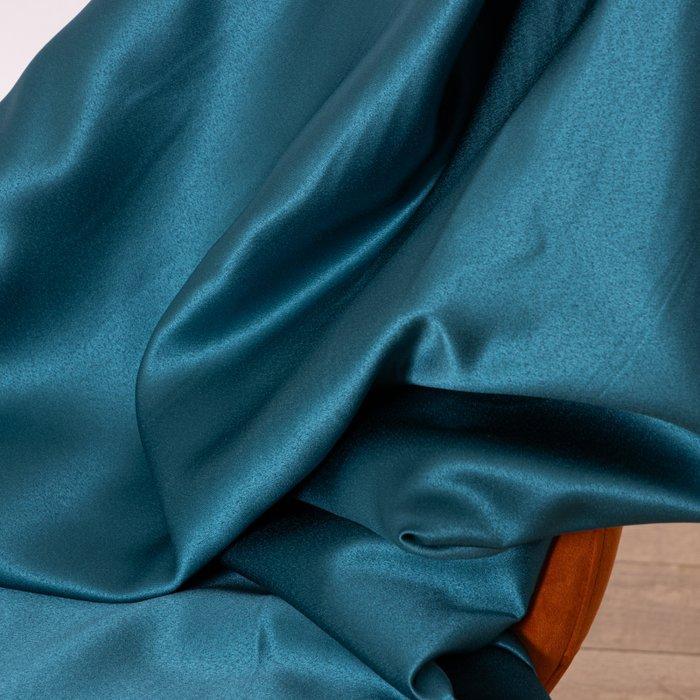 Stof in Raso – Petrolgroen - Glanzend en Cangiante -, Antiek en Kunst, Antiek | Tapijten, Tafelkleden en Textiel