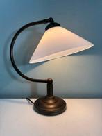 Lamp - Prachtige Art Deco Tafellamp met Opaline Glazen