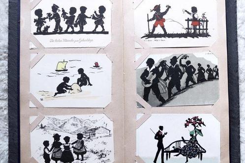 Fantasie - Silhouetten in album - Ansichtkaart (96) -, Verzamelen, Postkaarten | Buitenland