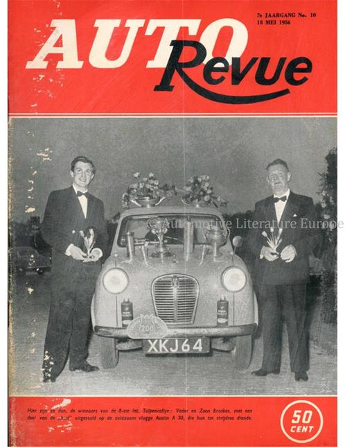 1956 AUTO REVUE MAGAZINE 10 NEDERLANDS, Livres, Autos | Brochures & Magazines, Enlèvement ou Envoi