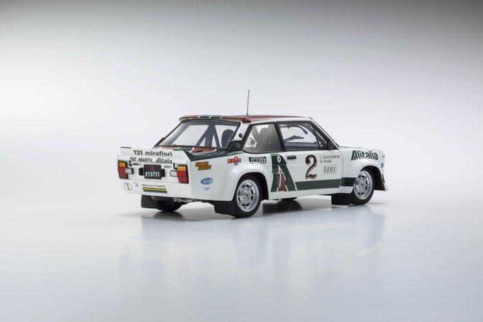 Kyosho 1:18 - Model sportwagen - Fiat 131 Abarth Alitalia, Hobby en Vrije tijd, Modelauto's | 1:5 tot 1:12