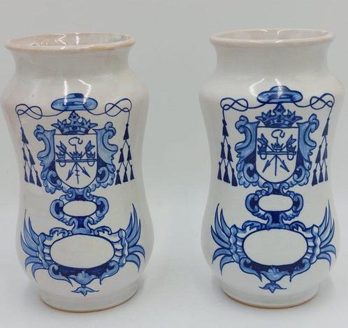 Apothekerspot / Albarello (2) - Keramiek, Antiek en Kunst, Antiek | Glaswerk en Kristal
