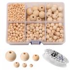 Fako Bijoux - DIY Houten Kralen Set - Naturel - Sieraden, Hobby en Vrije tijd, Verzenden, Nieuw