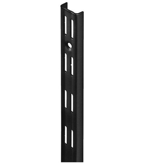 Wandrail dubbel 1995 mm zwart, Huis en Inrichting, Woonaccessoires | Wandplanken en Boekenplanken, Nieuw