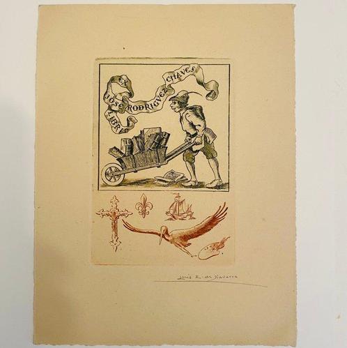 Spaanse Kunstenaars van Ex Libris 8 bijzondere en kostbare, Antiek en Kunst, Antiek | Boeken en Manuscripten