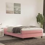 vidaXL Pocketveringmatras 120x220x20 cm fluweel roze, Verzenden, Nieuw