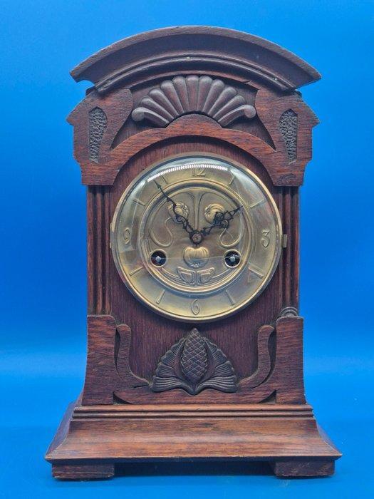Tafelklok - Junghans - Hout, Messing - 1920-1930, Antiek en Kunst, Antiek | Klokken