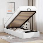 vidaXL Ottomaanse bed met matras 100x200cm kunstleer wit, Huis en Inrichting, Slaapkamer | Bedden, Verzenden, Nieuw
