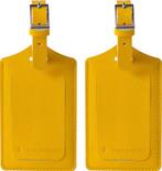 Tweedekans | EverNeeds Bagagelabel - PU Leer - Geel - 2, Handtassen en Accessoires, Ophalen of Verzenden, Nieuw
