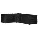 vidaXL Tuinmeubelhoezen met 18 oogjes L-vormig 220x285x80 cm, Tuin en Terras, Verzenden, Nieuw