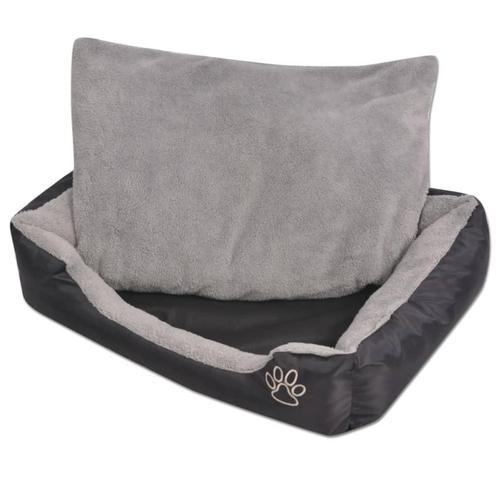 vidaXL Hondenbed met gewatteerd kussen maat S zwart, Dieren en Toebehoren, Honden-accessoires, Nieuw, Verzenden
