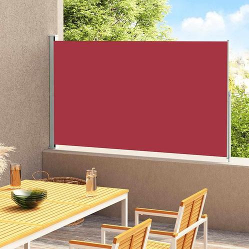 vidaXL Tuinscherm uittrekbaar 180x300 cm rood, Tuin en Terras, Parasols, Nieuw, Verzenden