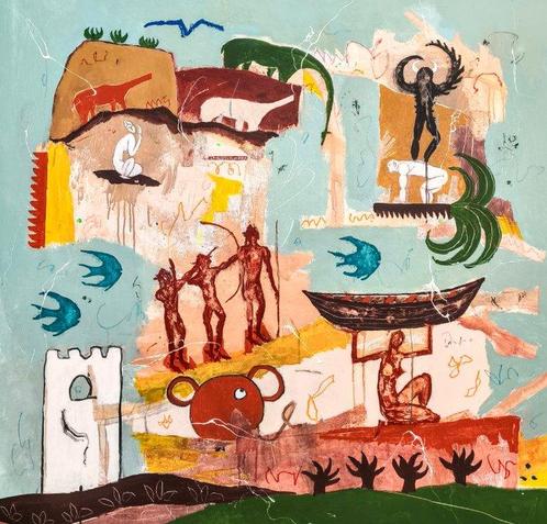 Alfonso Sánchez - La fuerzo de no saber - XXL - NO Reserve, Antiek en Kunst, Kunst | Schilderijen | Modern