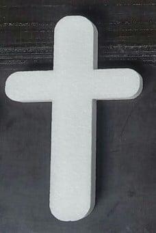 Styropor Piepschuim Isimo Kruis Klein 20 cm, Hobby en Vrije tijd, Knutselen, Nieuw