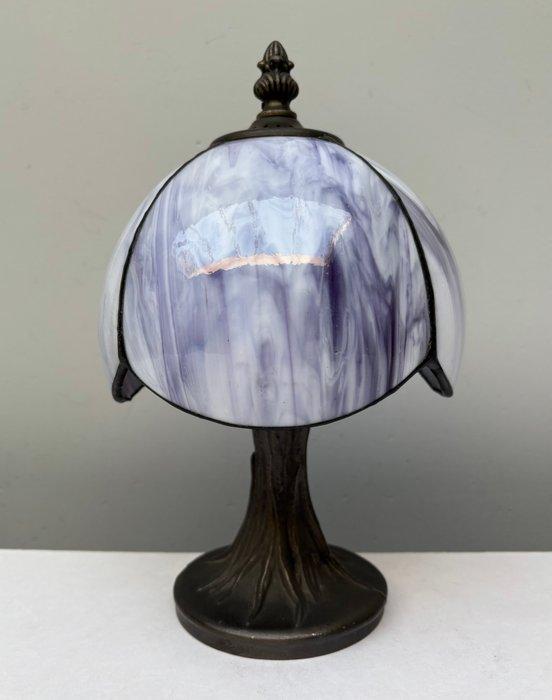 Tafellamp - Glas, Legering, Antiquités & Art, Curiosités & Brocante