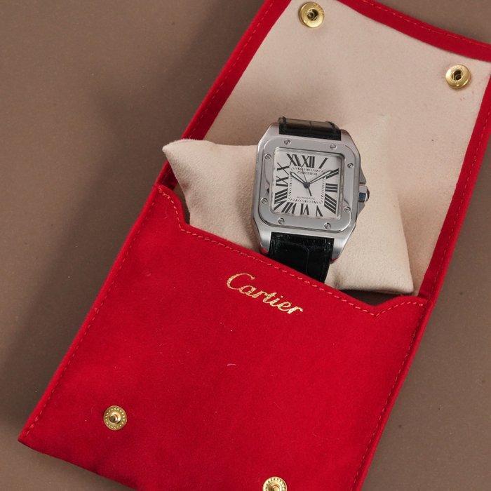 Cartier - Santos 100 - Sans prix de réserve - W20073X8 -, Handtassen en Accessoires, Horloges | Heren