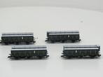 Schaal H0 Fleischmann Set 4St 2x 507003 & 2x 507053 ÖBB C.., Hobby en Vrije tijd, Modeltreinen | H0, Fleischmann, Overige typen