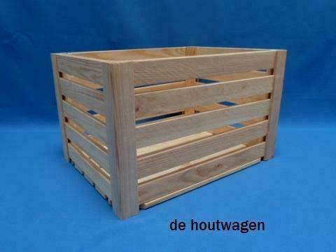 opbergkratten - houten kratten - kratjes - houten kisten, Maison & Meubles, Accessoires pour la Maison | Coffres, Envoi