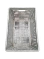 Stapelbak 600x400x300mm geperforeerd grijs gebruikt, Articles professionnels, Agriculture | Outils, Ophalen of Verzenden