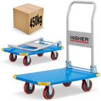Plateauwagen - transportwagen - opvouwbaar - HIGHER - max..., Doe-het-zelf en Bouw, Ophalen of Verzenden, Nieuw