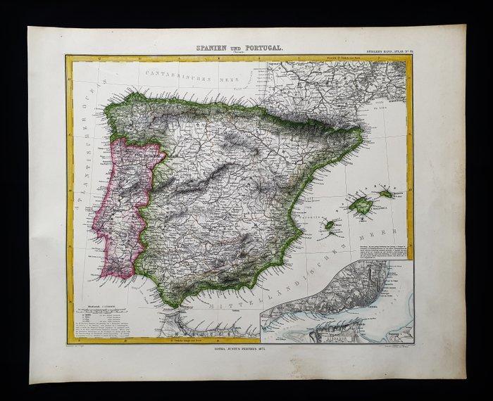 Europa - Portugal / Spanje / Madrid / Lissabon / Barcelona /, Boeken, Atlassen en Landkaarten