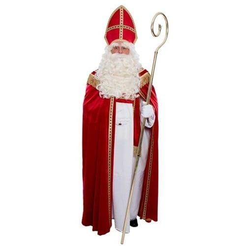 Sinterklaaspak Compleet Fluweel Luxe 4 delig, Hobby en Vrije tijd, Feestartikelen, Nieuw, Verzenden